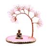 Buddhas Statue and Crystal Tree,Money Tree for Wealth and Good Luck Yogas Meditations Decors for Home Spiritual Room