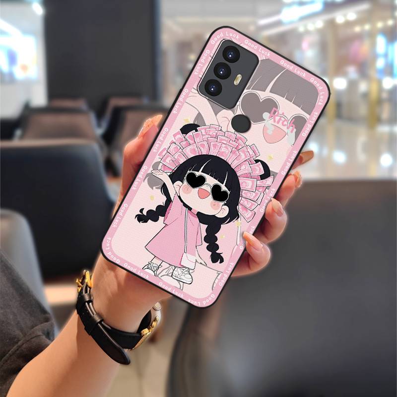Cartoon Graffiti Phone Case For TCL 30SE/30E/306/305/Sharp Aquos V6/V6 Plus Shockproof Soft Case Cute Durable Animals