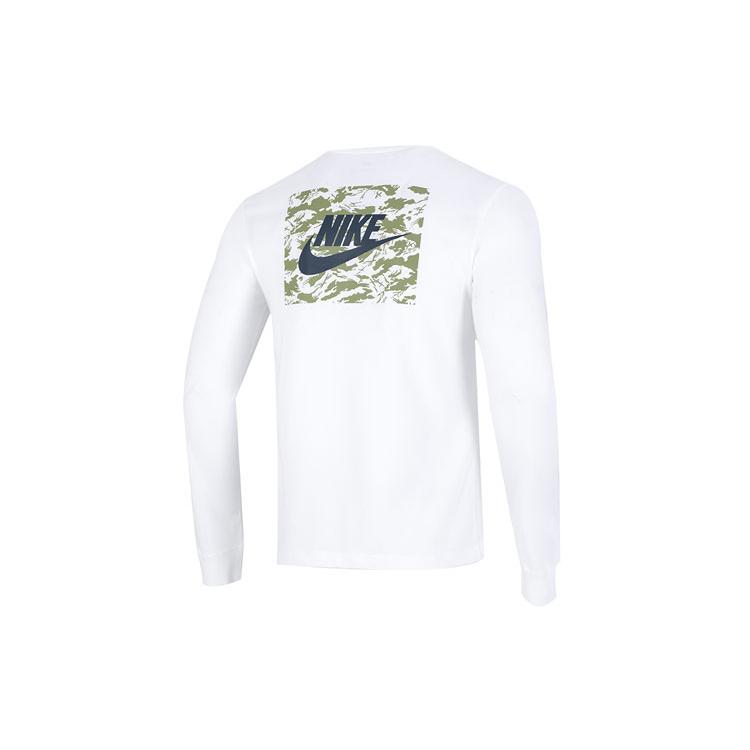 Nike T Shirts Men's White Crew Neck Moderate Straight Fit DR7822-100