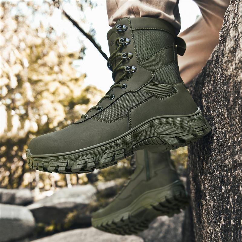 Herren Taktischer Stiefel Knöchel Wüste Militär Jagd Wanderschuhe Hohe Qualität Unisex Armee Wasserdicht Marke Motorrad Kletterschuhe