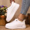 Fashionable New Style Sexy Flat Shoes for Women Spring and Autumn Round Toe Comfortable Thick Sole Non Slip Casual Sports Shoes