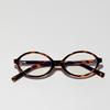 Glasses Oval Retro Personality Flat Mirrors Women'S Frame Round Frame Nerd Glasses Men