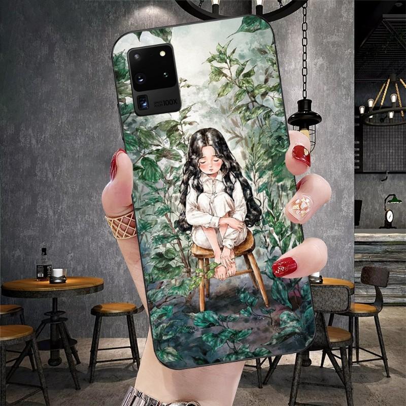 

Чехол для телефона The Diary Of A Forest Girl для Samsung Galaxy S6 S7 S8 S9 S10 S21 S22 Plus Ультрамягкий черный чехол для телефона Galaxy S6 Edge