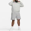 Nike Solo Swoosh Fleece Shorts Dunkelgrau Heather/Weiß Herren Streetwear DV3055-063