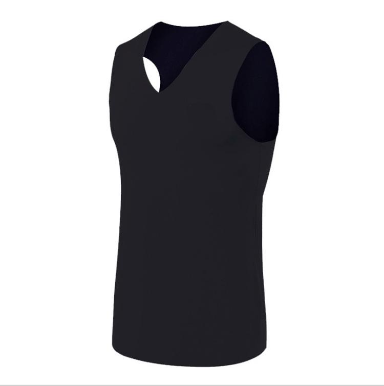 Double-Sided Soft Seamless Men's Warm Vest - Thick Brushed Base Shirt for Autumn and Winter