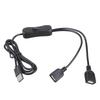 Double USB Output Charging Cord With Switcher For Home Office Use Flexible Lengths Fast Speed Power Supply