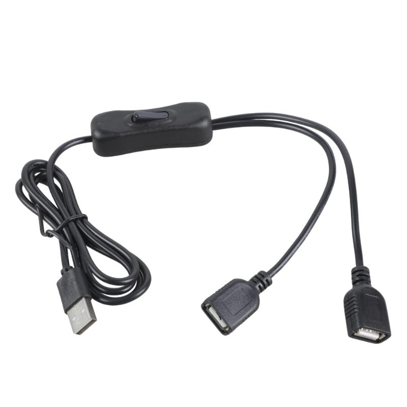 Double USB Output Charging Cord With Switcher For Home Office Use Flexible Lengths Fast Speed Power Supply