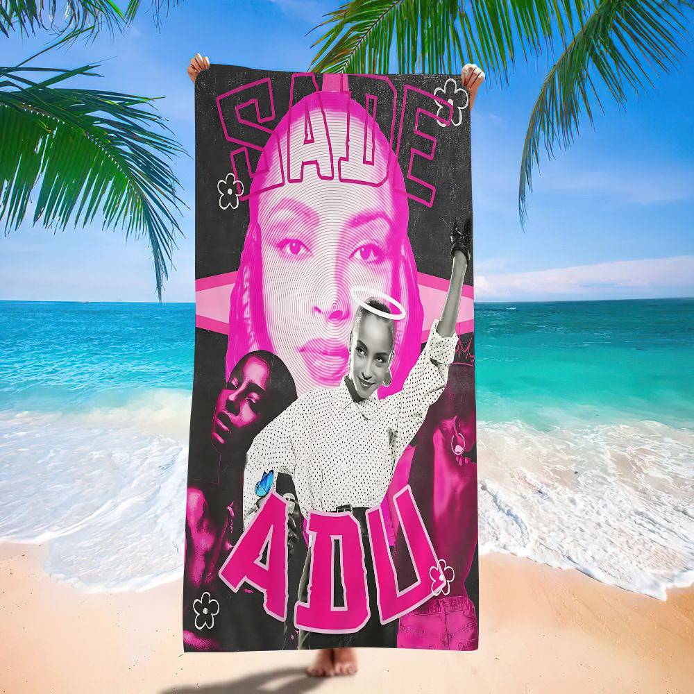 Popular Singer S-sade Microfiber Blanket Quick Drying Beach Towels Oversized Printing Super Absorbent Pool Towel Blanket