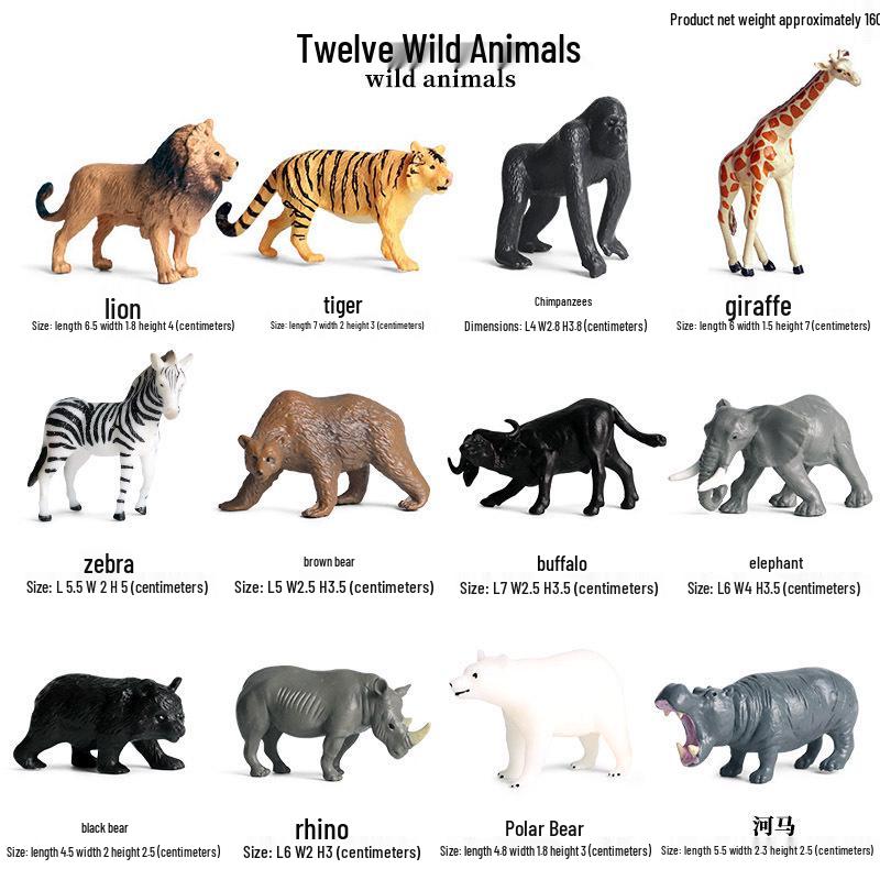 Lion Pride Simulation: Male & Female African Lion Figurines - Plastic Wild Animal Action Models