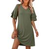 Women's Fashionable Loose-Fit -Color Casual Dress