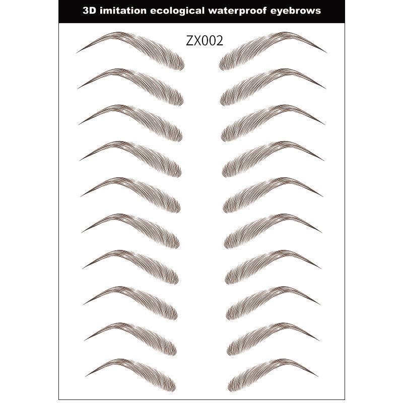 3D Waterproof Eco-Imitation Eyebrow Tattoo Stickers