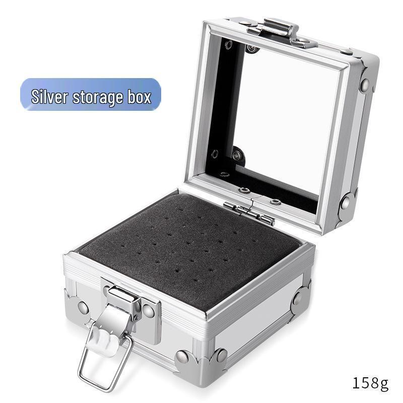 Multi-Hole Grinding Head Storage Box with Transparent Lids for Power Tool Accessories