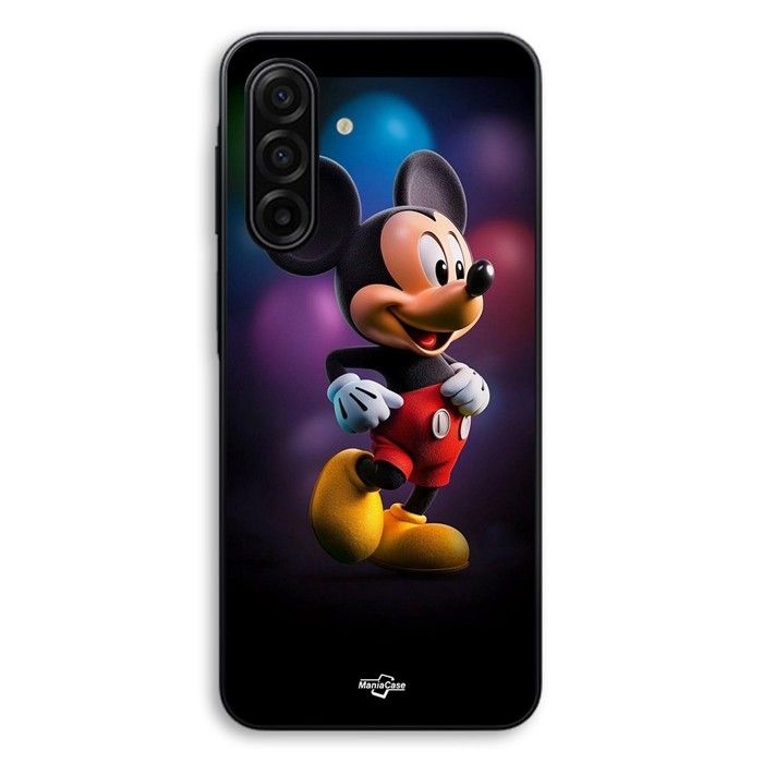 Coque Pour Samsung Galaxy A57 Mickey ballons colorés Maniacase noir