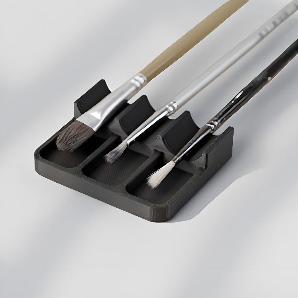 3D Printed Plastic Brush Holder Durable Rests Drip Tray Pad 3D Printing Holder  Acrylic Painting