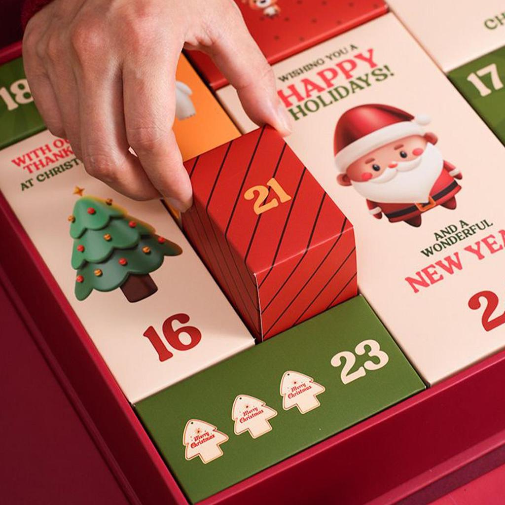 Christmas Advent Box 12 Days Countdown Number Boxes For Kids Empty Countdown Calendar For Christmas Family Gathering Party
