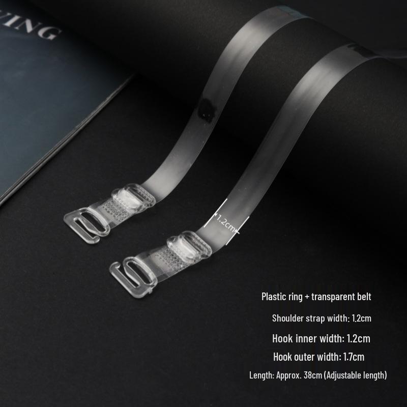 

Прозрачные ТПУ Невидимые Бретели для Бюстгальтера с Регулируемыми Матовыми Пластиковыми Пряжками Simple Packaging