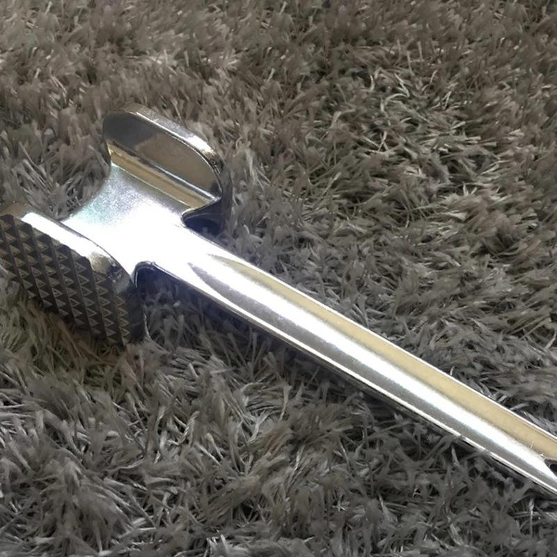 Fleischklopfer-Hammer, 19 cm, Haushalts-Aluminiumlegierung, Steak-Metallhammer, Küchenwerkzeug, robuster, langlebiger, doppelseitiger Fleischklopfer