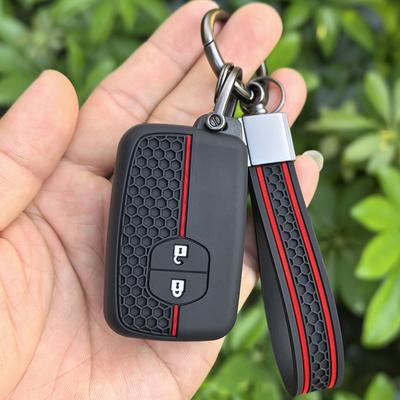 Silikonowe Etui na Kluczyk Samochodowy Uchwyt Pokrowiec Powłoka dla Toyota Camry Prius Land Cruiser Prado 150 Crown dla Subaru Foreste XV Zdalny
