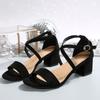Fashion Fashionable and versatile open toed anti slip minimalist high-heeled sandals for women wearing in the summer of