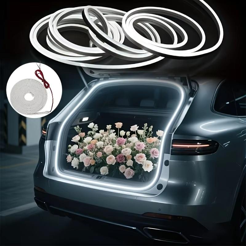 Car high brightness trunk lighting ambient light interior decoration LED wiring free automatic sensing tailgate light strip