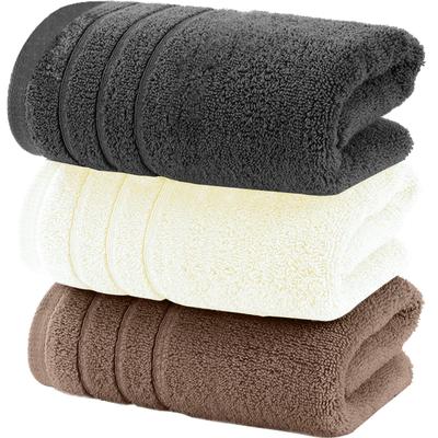 AYO Bath Hotel Set of Quick Instant Water Low For Home Use Dark Gray Off White Dark Towel, 100% Cotton, Specification, 3, Fluffy, Drying, Absorption,