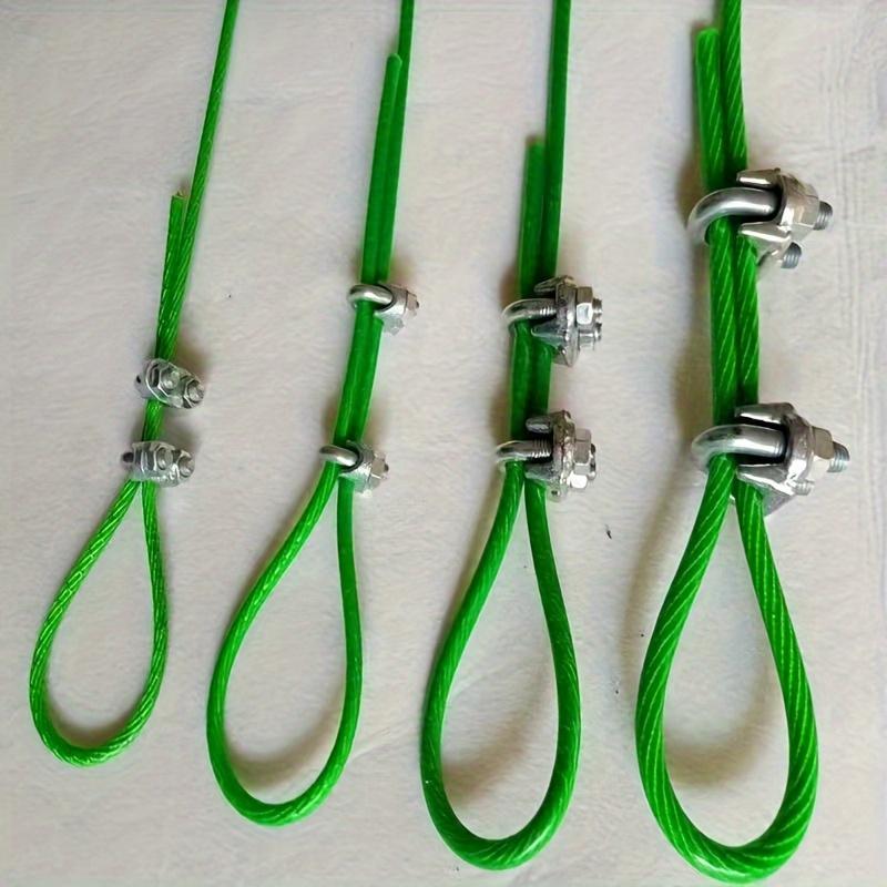 U-Shape M3 Cable Clamps, 3mm Wire Rope Fixing Bolts, Heavy-Duty 304 Saddle Fasteners for Secure Cable Management, Cable Management