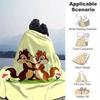 1pc. Cute Cartoon Chipmunks Blanket, Soft and Warm Home Decor Gift for All Seasons, Perfect for Couch, Bed, or Any Room Decoration, Ideal Present for
