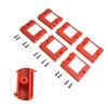 Battery Dock Battery Dock Holder Red 8.3*7.1*1.5cm Battery Holder Sturdy Construction Space-saving Storage ABS Material