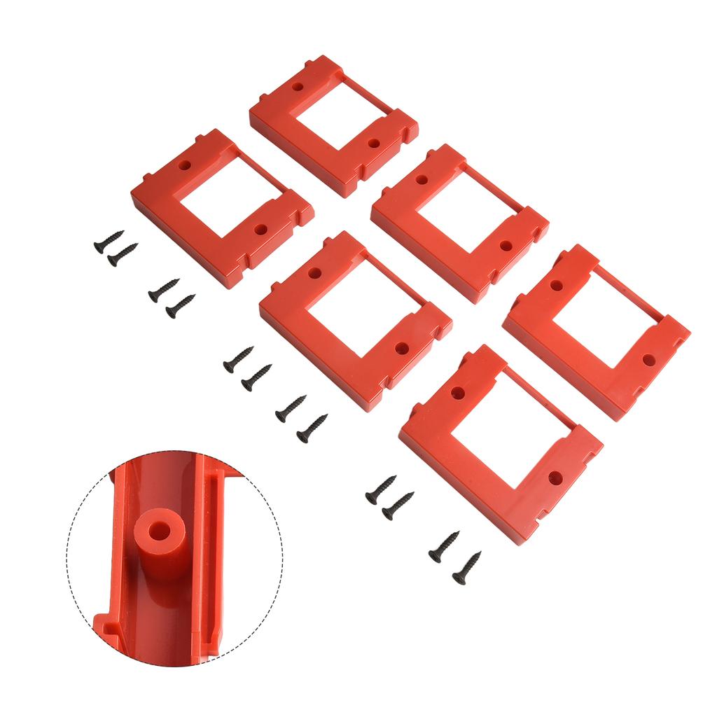 Battery Dock Battery Dock Holder Red 8.3*7.1*1.5cm Battery Holder Sturdy Construction Space-saving Storage ABS Material