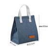Cationic Tote Lunch Bag with Thickened Foil Insulation for Office or School Meals