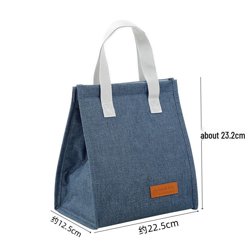 Cationic Tote Lunch Bag with Thickened Foil Insulation for Office or School Meals