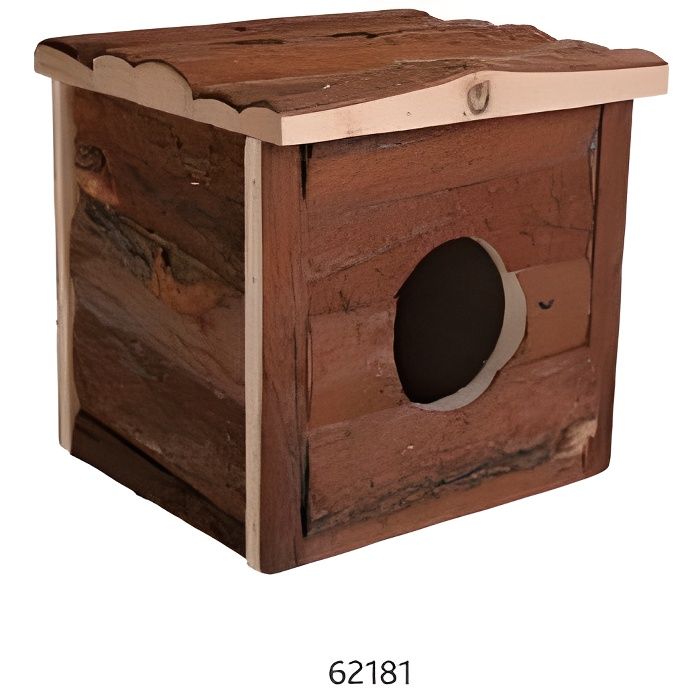 Accessoire pour rongeurs - Trixie - Maison Jerrik - Marron - Plastique - 15x14x15 cm