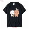 Cute Couple T Shirt Bubu Panda Dudu Brownie Bear Cartoon Print Vintage Comfortable Homme Stretched Casual Vintage