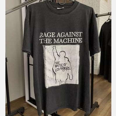 1999 Rage Against The Machine Battle LA Schwarzes T-Shirt Größe S-5XL