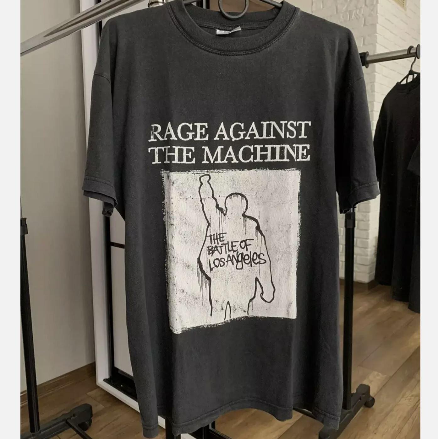 1999 Rage Against The Machine Battle LA Черная футболка Размер S-5XL Унисекс футболка XXL