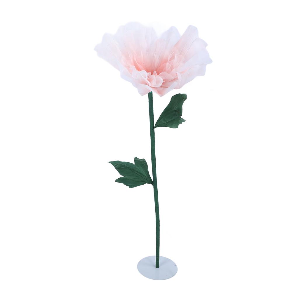 Electric Silk Flower Simulation Openable Artificial Large Peony Decor Prop with LED Light for