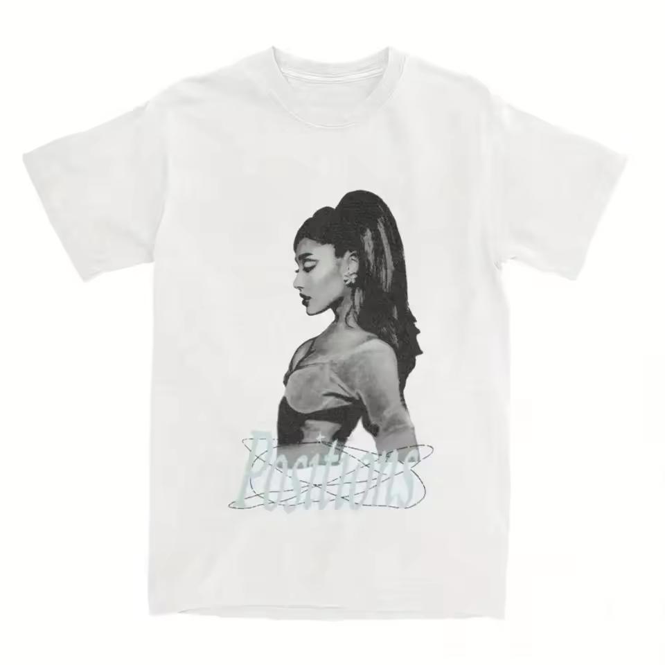 Men's T-shirt Ariana Grande Bohemian Style Short Sleeved Round Neck Casual Wear
