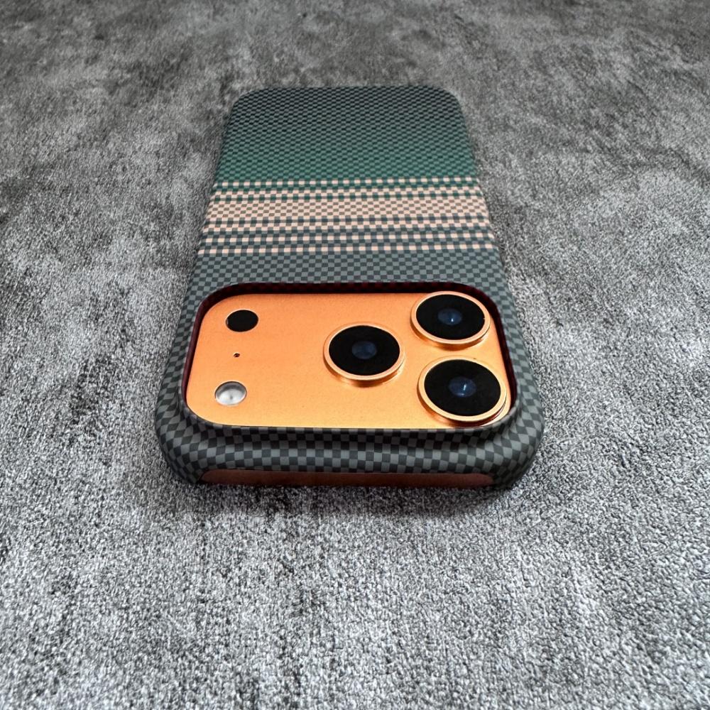 Frameless Splicing Carbon Fiber For Magsafe Case For iPhone 17 Air 16 15 14 13 12 Pro Max Plus 17ProMax Magnetic PC Armor Cover