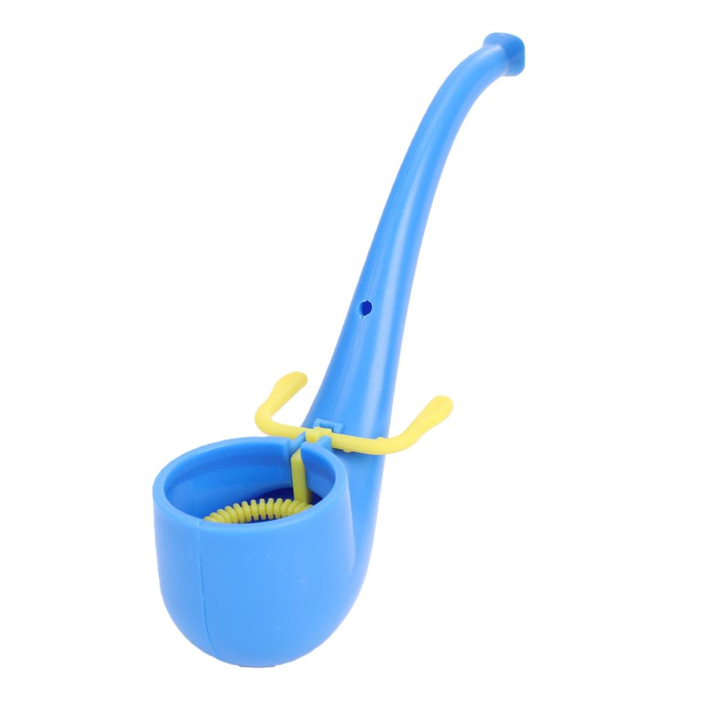 Soap Bubble Pipe Portable Reusable Vintage Bubble Blowing Pipe for Adult Kids Blue