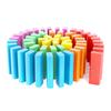 Colorful 54-Piece Wooden Jenga Stacking Game: Educational & Creative Desktop Blocks