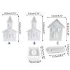 Castle Shape Candle Holder Mold with Base for Making Candle Holder Decor Tealight Holder Ornament, Epoxy Resin Casting