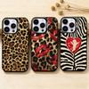 leopard print  Phone Case for Color Silver Shell For IPhone 17 16 15 14 13 12 11 Pro Max Plus