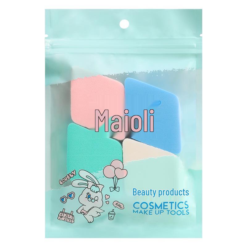 

Мэй Оу Ли Четырехцветный бриллиантовый спонж для макияжа (Набор из 4) - Очень толстый спонж для влажного и сухого использования