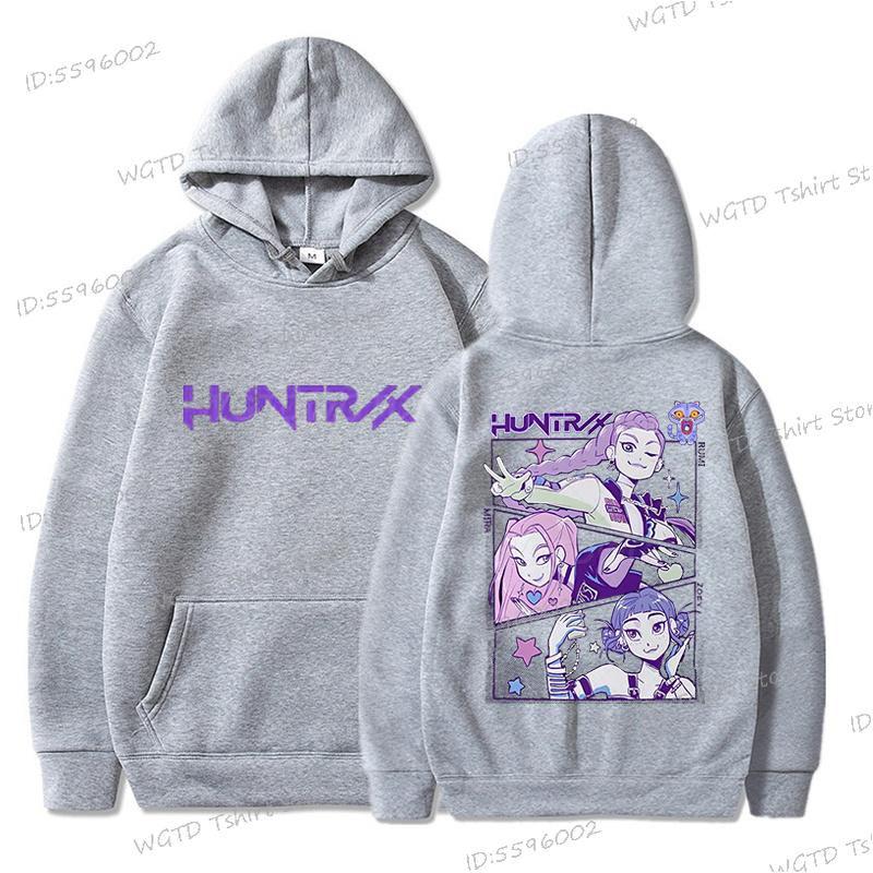 KPop Demon Hunters Hoodie Printing Sweatshirt Hooded Men Women Casual Pullovers Streetwear Fashion Casual HipHop Hooded Unisex