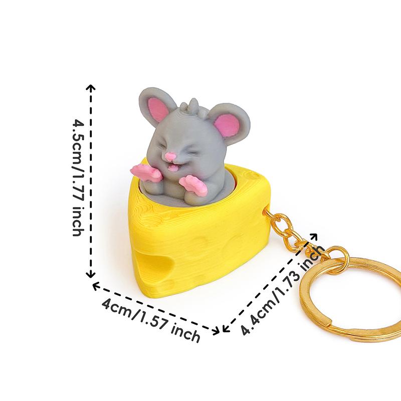 

Animal Rabbit Button Cute Cat Claw 3d Printing Decompression Test Axis Device Decompression Keychain Pendant Creative Relief Toy