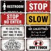 SQ-DGLZ Warning Beware Of License Plate WIFI Tin Sign State Wall Decoration Metal Sign Home Decor Painting Plaques Art Poster