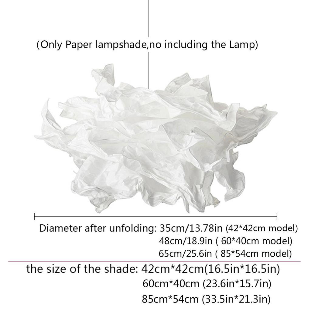 Art DIY Cloud Lamp Shade Flower Light Shade Ceiling Lampshade Decoration Chandelier Pendant for Living Room Bedroom Bar Use