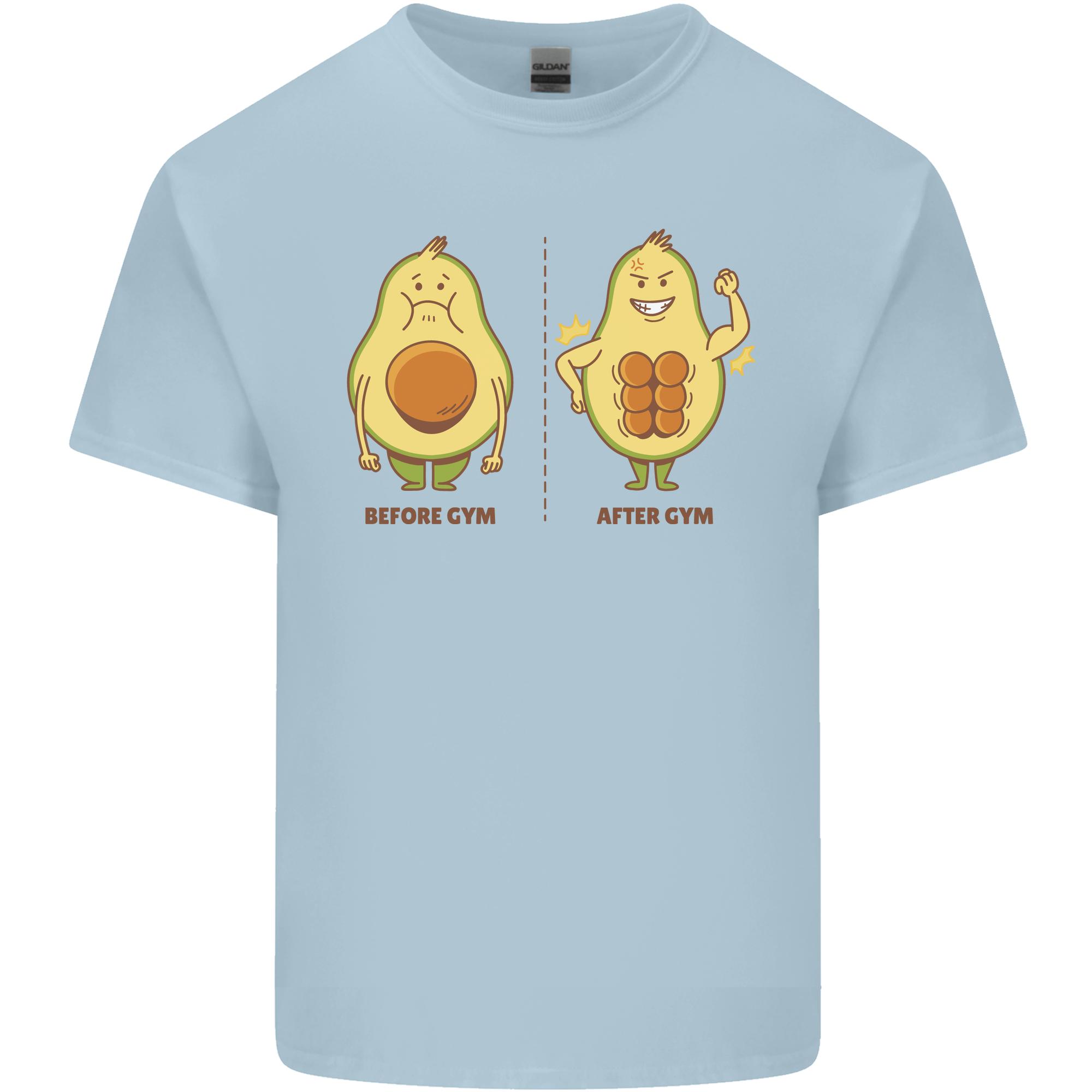 Avocado Gym Funny Fitness Training Healthy Unisexs Light Cotton TShirt S