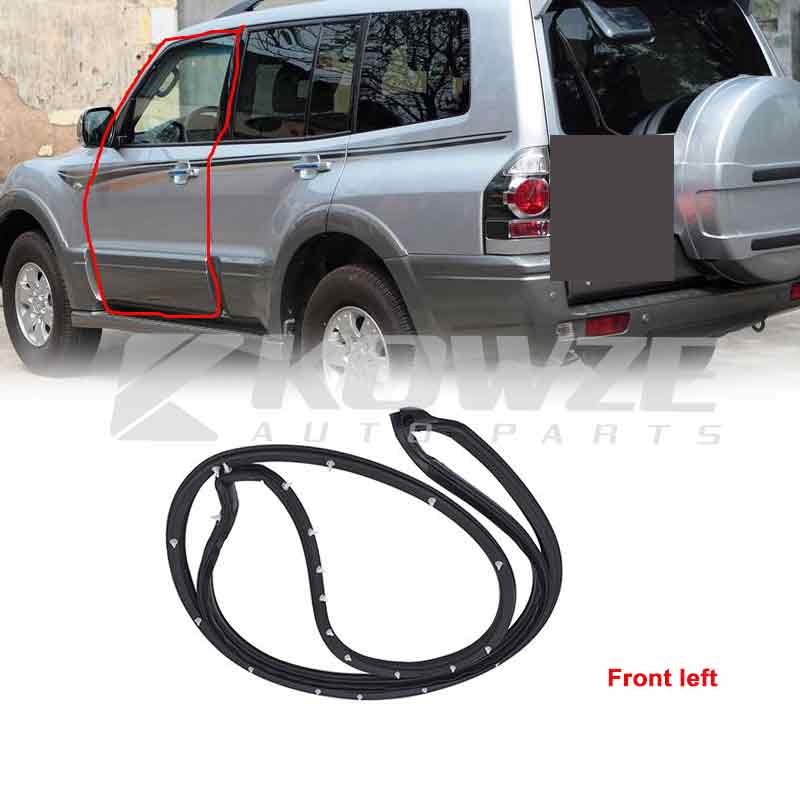 Door Panel Weatherstrip Opening Rubber OTR Sealing for Mitsubishi Pajero Montero Long Wagon Shogun V7# V9# 2000-2006 2008 2011