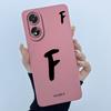 Case For Oppo A18 A38 A58 A78 4G Cover Camera Protection Cute Letter Liquid Silicone Soft Back Covers For Oppo A 38 A 18 Housing